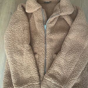 Cozy Tan Teddy Jacket